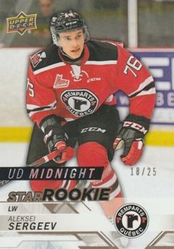 2018 Upper Deck CHL #323 Star Rookies Midnight /25