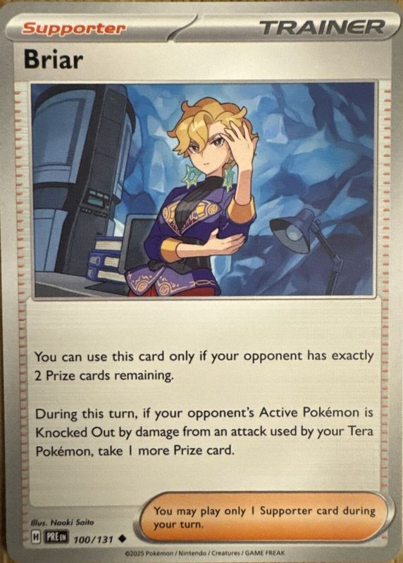 briar pokemon card price - 163/142 - Stellar Crown Features the unique Briar Pokemon with vibrant artwork and detailed design. Briar 132/142 - Reverse Holofoil