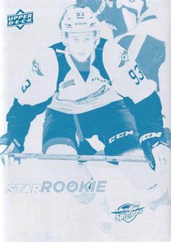 2018 Upper Deck CHL #333 Printing Plates Cyan /1