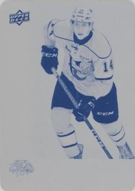 2019 Upper Deck CHL #41 Printing Plates Cyan /1