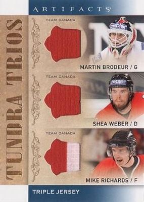 2014 Upper Deck Artifacts #T3-CAN Tundra Trios Jerseys - Blue