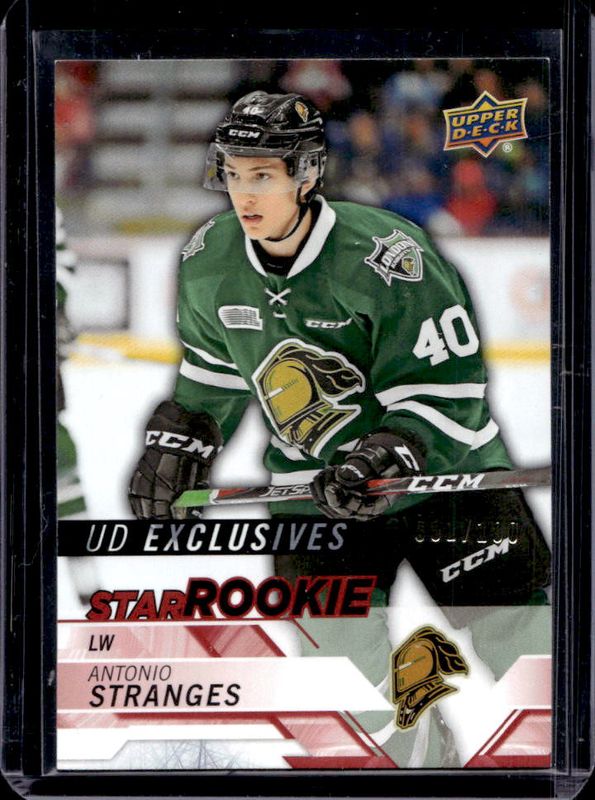 2018 Upper Deck CHL #343 Star Rookies UD Exclusives /100