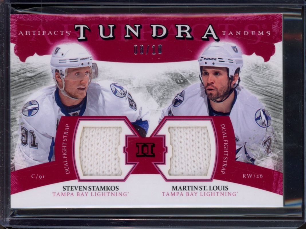 2011 Upper Deck Artifacts #TT2-SM Tundra Tandems Fight Straps - Red /10