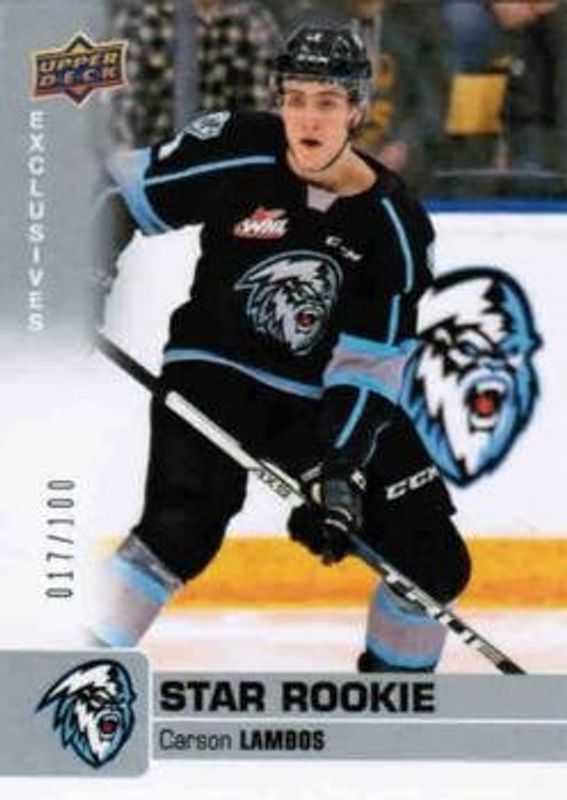 2019 Upper Deck CHL #381 Exclusives /100