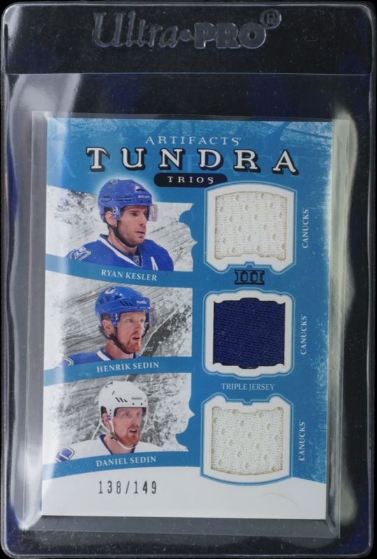 2011 Upper Deck Artifacts #TT3-VAN Tundra Trios Jerseys Blue /149