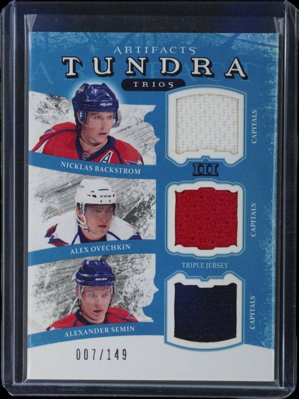 2011 Upper Deck Artifacts #TT3-CAPS Tundra Trios Jerseys Blue /149