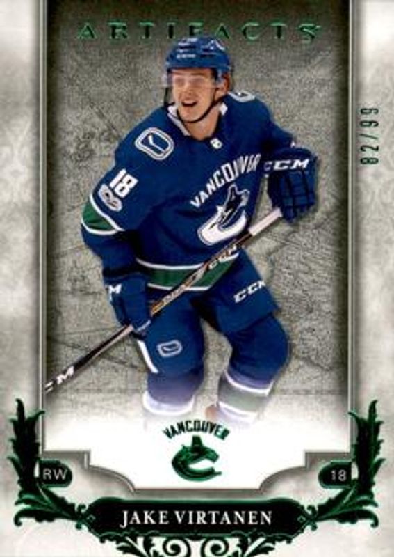 2018 Upper Deck Artifacts #15 Emerald /99