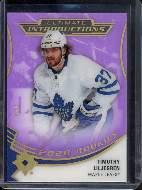 2020 Upper Deck Ultimate Collection #UI-22 Ultimate Introductions - Purple /5
