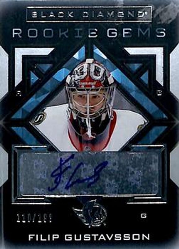 2021 Upper Deck Black Diamond #RG-FG Rookie Gems Pure Black Signatures /99