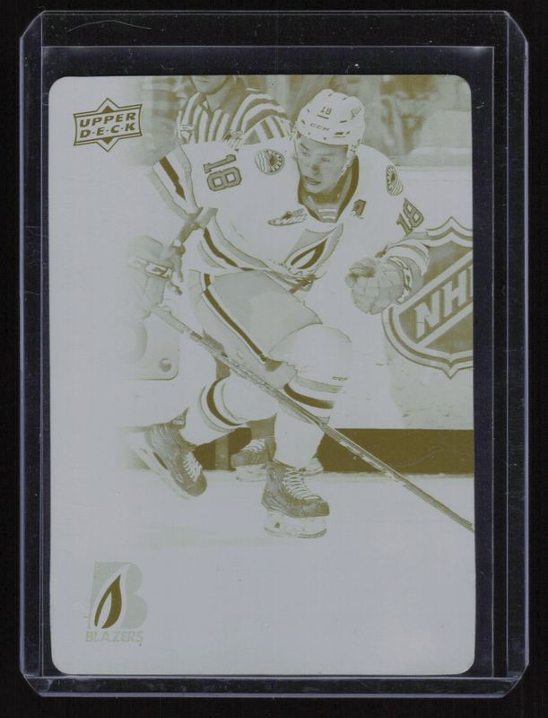 2019 Upper Deck CHL #303 Printing Plates Yellow /1