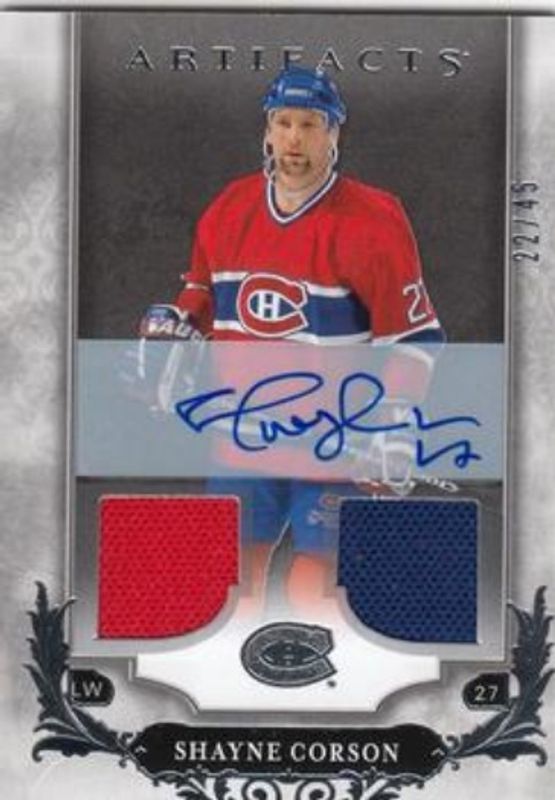 2018 Upper Deck Artifacts #150 Auto Material Jersey Silver /15