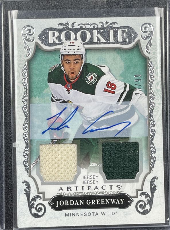 2018 Upper Deck Artifacts #168 Auto Material Jersey Silver /15