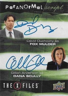 2019 Upper Deck The X-Files: UFOs and Aliens Edition #AD-DA Dual Paranormal Script