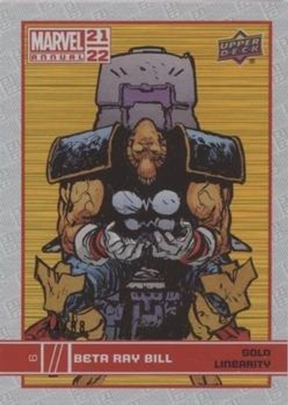 2021 Upper Deck Marvel Annual #6 Gold Linearity /88