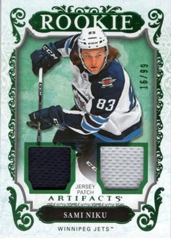 2018 Upper Deck Artifacts #175 Material Jersey Emerald /25
