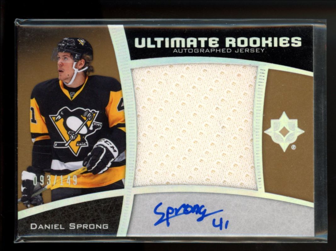 2015 Upper Deck Ultimate Collection #106 Ultimate Rookies Spectrum Silver Auto Jumbo Jersey /149