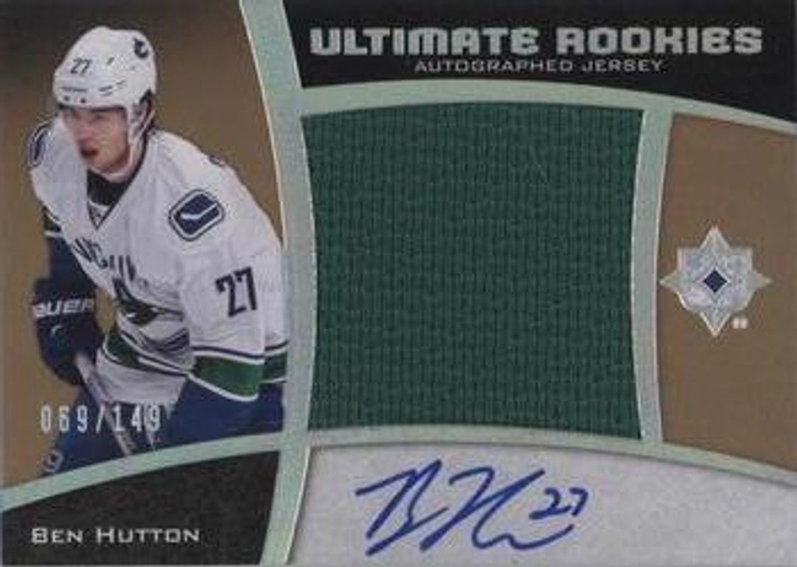2015 Upper Deck Ultimate Collection #82 Ultimate Rookies Spectrum Silver Auto Jumbo Jersey /149