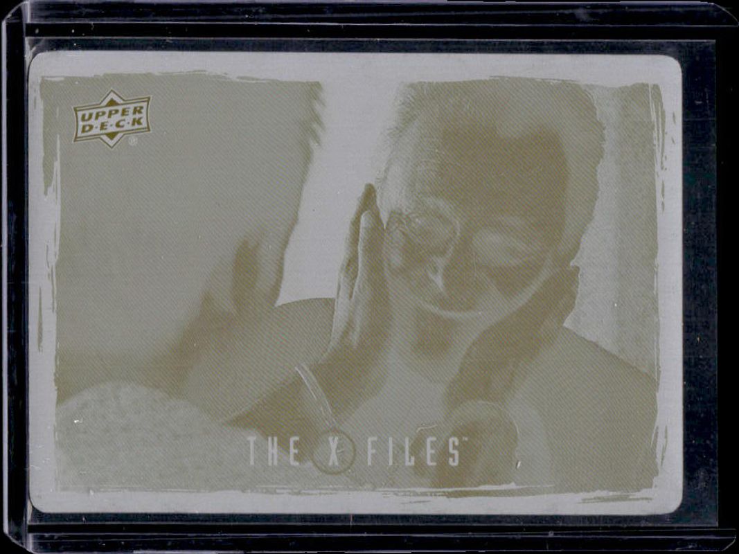 2019 Upper Deck The X-Files: UFOs and Aliens Edition #194 Printing Plate Yellow /1
