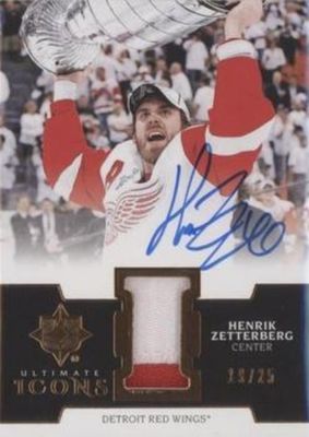 2019 Upper Deck Ultimate Collection #UIA-HZ 2018 Upper Deck Ultimate Collection Update I: Ultimate Icons Copper Premium Materials Autographs /25