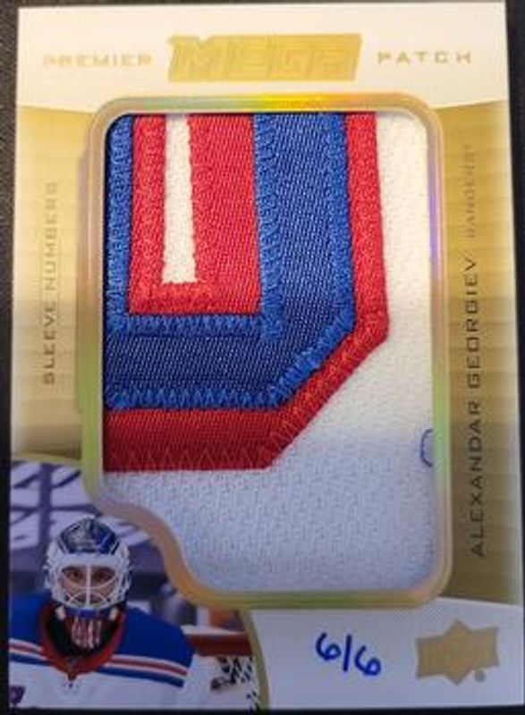 2020 Upper Deck Premier #PMP-AG Mega Patch Sleeve Number /6
