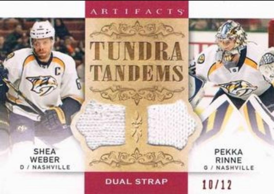 2014 Upper Deck Artifacts #TT-WR Tundra Tandems Fight Straps - Red /12