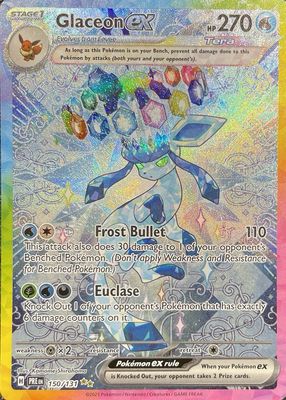 テラスタルフェス　グレイシアex sar 英語　Glaceon NM] Glaceon ex SAR 206/187 Terastal Festival sv8a Pokemon