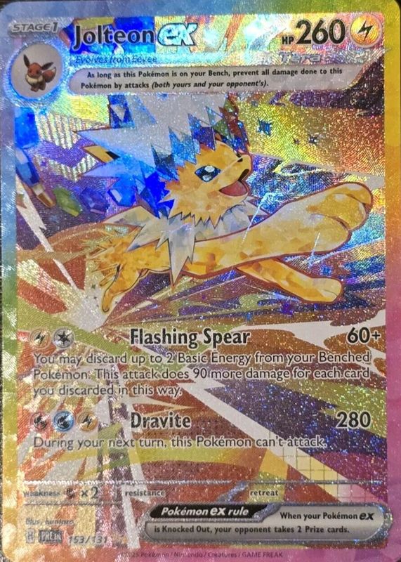 pokemon card jolteon ex from Generations the set that dropped for Pokmon's 20th anniversary. Tough to gem, but this one hit PSA 10. Clean. Iconic. Underrated heater Shoutout to @skater.mater for 0 Attack 1 Jolteon ex Pokemon Cards Price