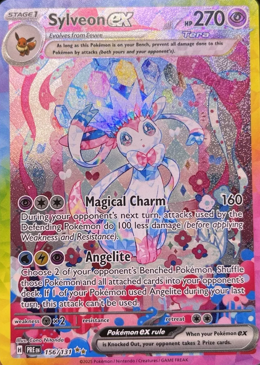 熱販売 Sylveon ex 2025 Scarlet & Violet: Prismatic Evolutions #156 ポケモンカードゲーム