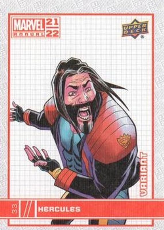 2021 Upper Deck Marvel Annual #33 Canvas Variant