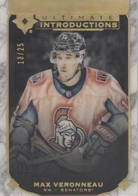 2019 Upper Deck Ultimate Collection #UI-57 Ultimate Introductions - Onyx Black /25