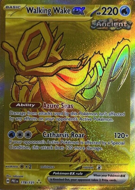 gold walking wake pokemon card ex UR 235/187 sv8a Terastal Festival ex Japa GLIT Japanese Hobby Shop RarityHyper Rare Hit Points220 HP Formnull Do you collect gold Pokmon