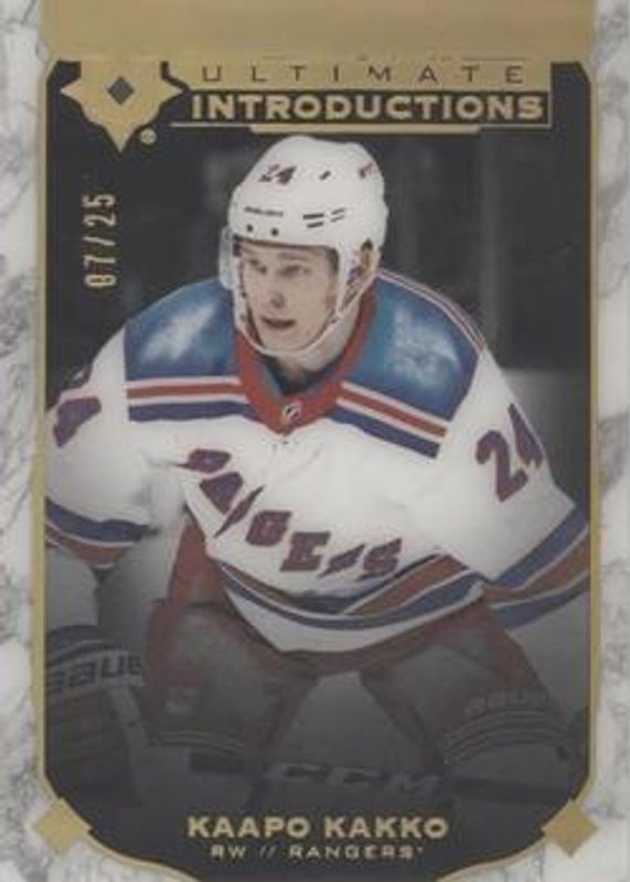 2019 Upper Deck Ultimate Collection #UI-50 Ultimate Introductions - Onyx Black /25
