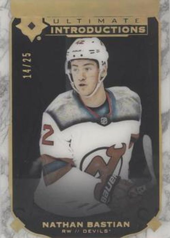2019 Upper Deck Ultimate Collection #UI-58 Ultimate Introductions - Onyx Black /25