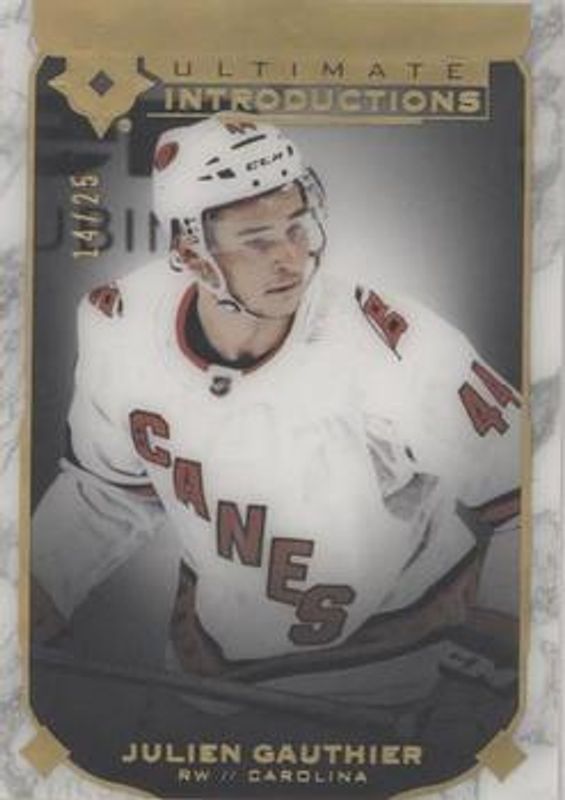 2019 Upper Deck Ultimate Collection #UI-48 Ultimate Introductions - Onyx Black /25