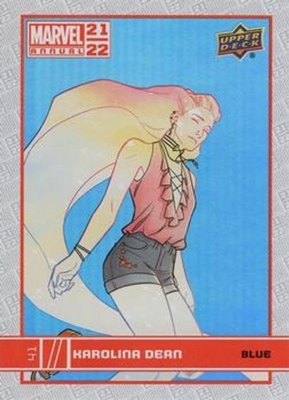2021 Upper Deck Marvel Annual #41 Blue
