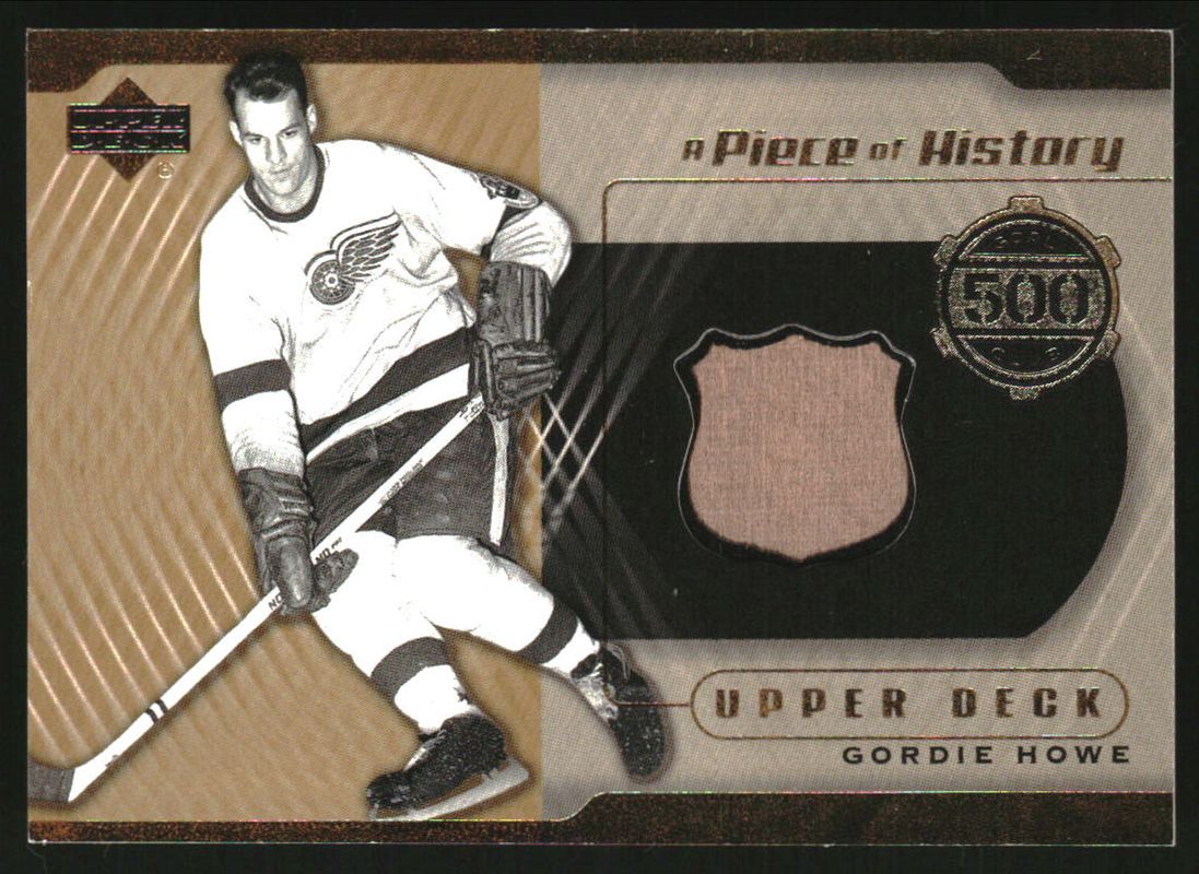 1999 Upper Deck #500-GH A Piece of History 500 Goal Club: Gordie Howe /25