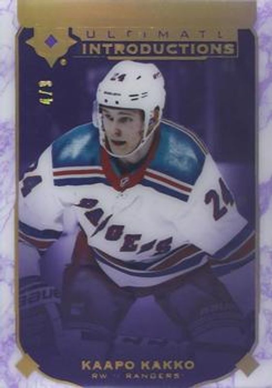 2019 Upper Deck Ultimate Collection #UI-50 Ultimate Introductions - Purple /9