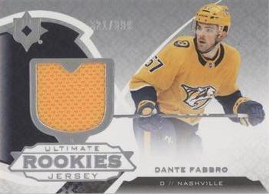 2019 Upper Deck Ultimate Collection #175 Ultimate Rookies Jersey /399
