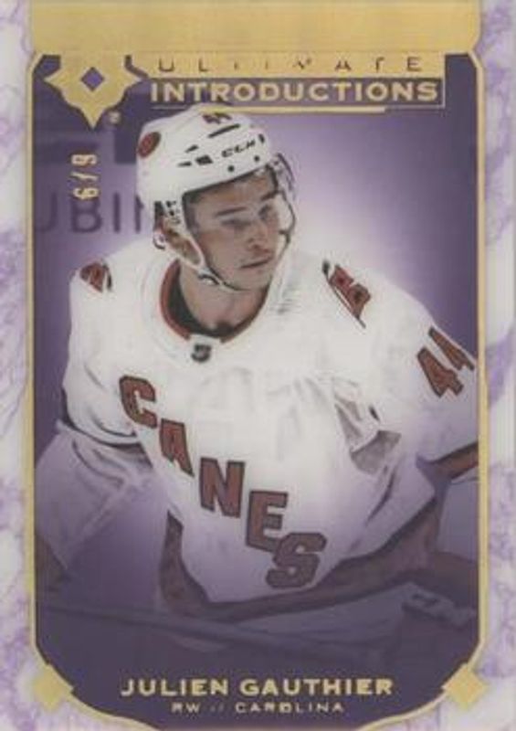 2019 Upper Deck Ultimate Collection #UI-48 Ultimate Introductions - Purple /9