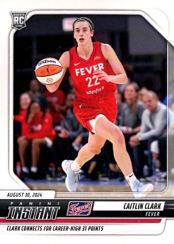 2024 PANINI INSTANT WNBA #198 CAITLIN CLARK - STACKS UP STATS - Foto 8