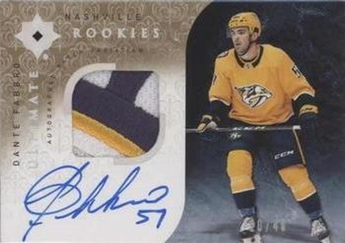 2019 Upper Deck Ultimate Collection #RRPA-DF Retro Ultimate Rookies Autographed Patch Variations /49