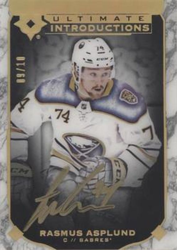 2019 Upper Deck Ultimate Collection #UI-84 Ultimate Introductions Onyx Black Autographs /10
