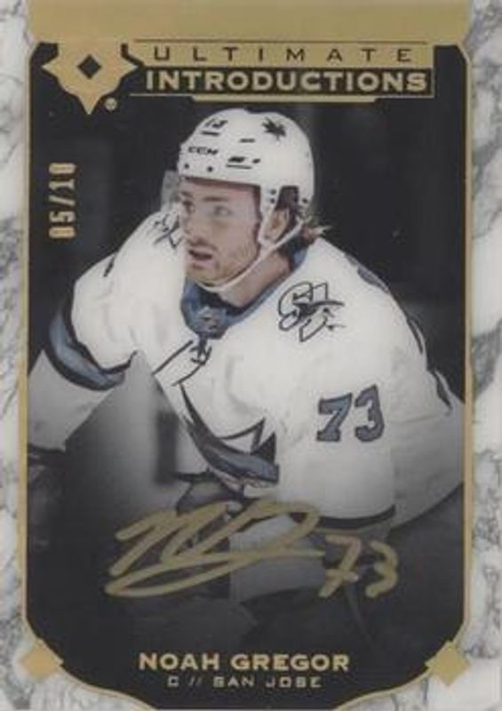 2019 Upper Deck Ultimate Collection #UI-78 Ultimate Introductions Onyx Black Autographs /10