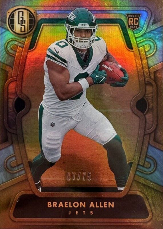 Braelon Allen 2024 Gold Standard #166 Platinum /75 Rookie RAW