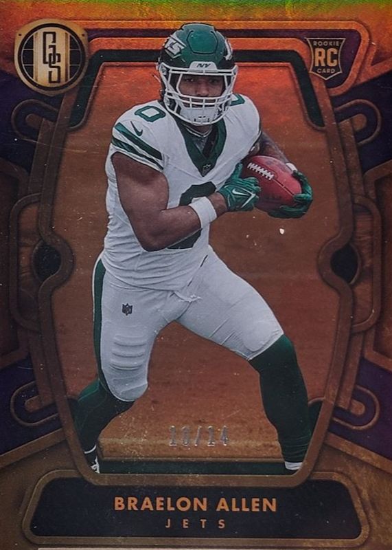 Braelon Allen 2024 Gold Standard #166 Violet /14 Rookie RAW