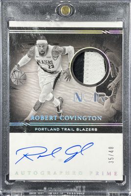 2021 Noir #APB-RCV 2020 Panini Noir Autographed Prime Black & - White /40