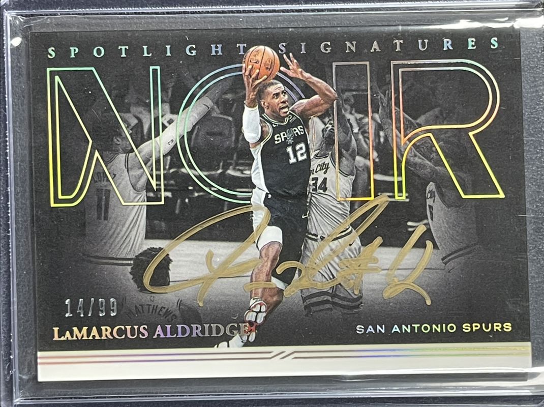 2021 Noir #SSH-LMA 2020 Panini Noir Spotlight Signatures - Horizontal /99