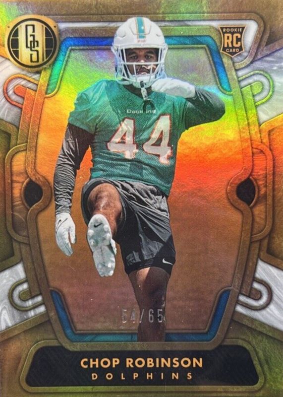 Chop Robinson 2024 Gold Standard #118 White Gold /65 Rookie RAW