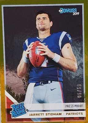 2019 Donruss #307 Press Proof Gold /50