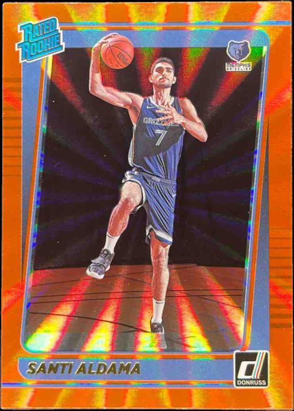 Santi Aldama 2021 Donruss #226 Orange Laser Price Guide - Sports